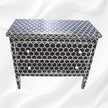 Bone Inlay Chest of 2 Drawer Honeycomb Black 2