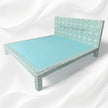 Moroccan Bone Inlay Bed Mint Green 6