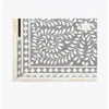 Grey Bone Inlaid Rectangular Tray Floral Design 3