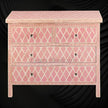 Bone Inlay Chest of Four Drawer Diamond Pink 1