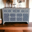 Shop the Arctic Bone Inlay Sideboard in Indigo Blue 1