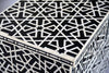 Black Bone Inlay Chest Of 4 Drawer Star Geometrical Design 4