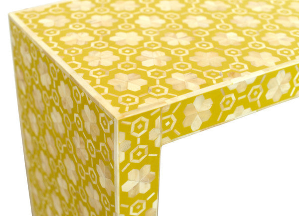 Bone Console Flower Design Yellow 3