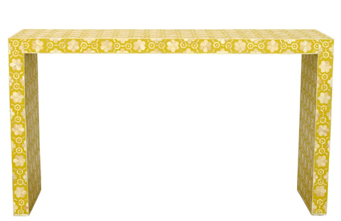 Bone Console Flower Design Yellow 2