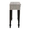 Bone Inlay Cuboid Console Table Black 3