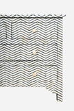 Bone Inlay Chest Of Four Drawer - Chevron Design Black 3