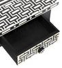 Bone Inlay Chess Coffee Table Black 4