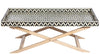 Bone Inlay Criss Cross Coffee Table Black 1