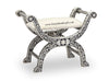 Bone Inlay Jenny Stool Floral Design Black 3