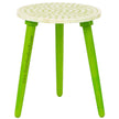 Bone Inlay Side Table Polka Dot Lime Green 1