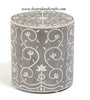 Bone Inlay Stool Bel Grey 1