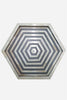 Bone Inlay Tray Stripe Hexagon Shape Grey 2