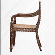 Bone Inlaid Cane Teakwood Chair 2