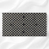 Bone Inlay Fish-scale Design 3 Drawers & 2 Doors Sideboard Table Black
