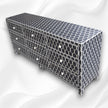 Bone Inlay 9 Drawer Chest Honeycomb Black 2