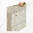 Bone Inlay Ada 3 Drawer Dresser Grey 4