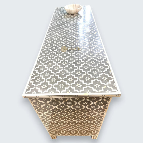 Grey Bone Inlay Arctic Chest Of 7 Drawers