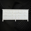 Bone Inlay Chest of 8 Drawer Geometric White 3