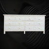 Bone Inlay Chest of 8 Drawer Geometric White 3