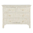 Bone Inlay Chest Of 4 Drawer Stripe White 1