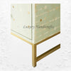 Dot Bone Inlay 3 Drawer Dresser Mint Green 4