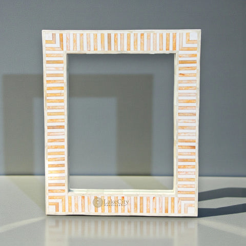 Nala Bone Inlay Striped Mirror Natural