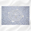 Bone Inlay Dining Table Flower Center Design Grey 5