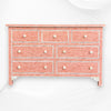 Bone Inlay Fishscale Chest Of 7 Drawers Orange 5