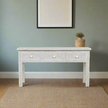 Grey Bone Inlay Fishscale Console 3 Drawer