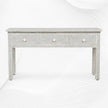 Grey Bone Inlay Fishscale Console 3 Drawer 2