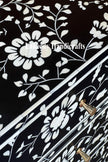 Bone Inlay Flowers Design Blooming Bedside Black | Floral Bone Inlay Bedside Table| 3 Drawer Bedside Table