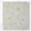 Bone Inlay Floral 3 Drawer Bedside White 2