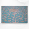 Bone Inlay Floral Chest of 7 Drawers Turquoise 4