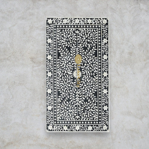 Bone Inlay Floral Design 2 Drawers Coffee Table | Coffee Table With Inlay