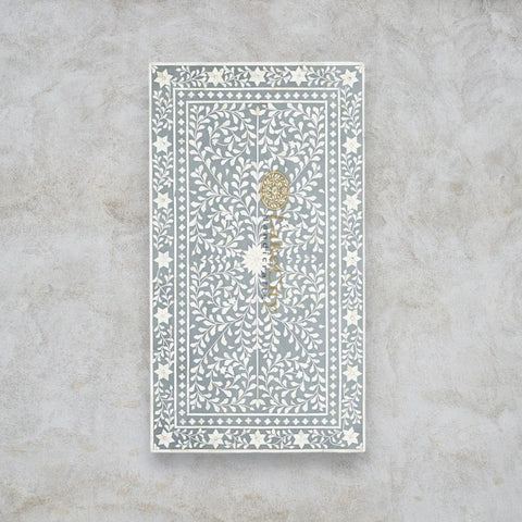 Bone Inlay Floral Design 2 Drawers Coffee Table | Coffee Table With Inlay