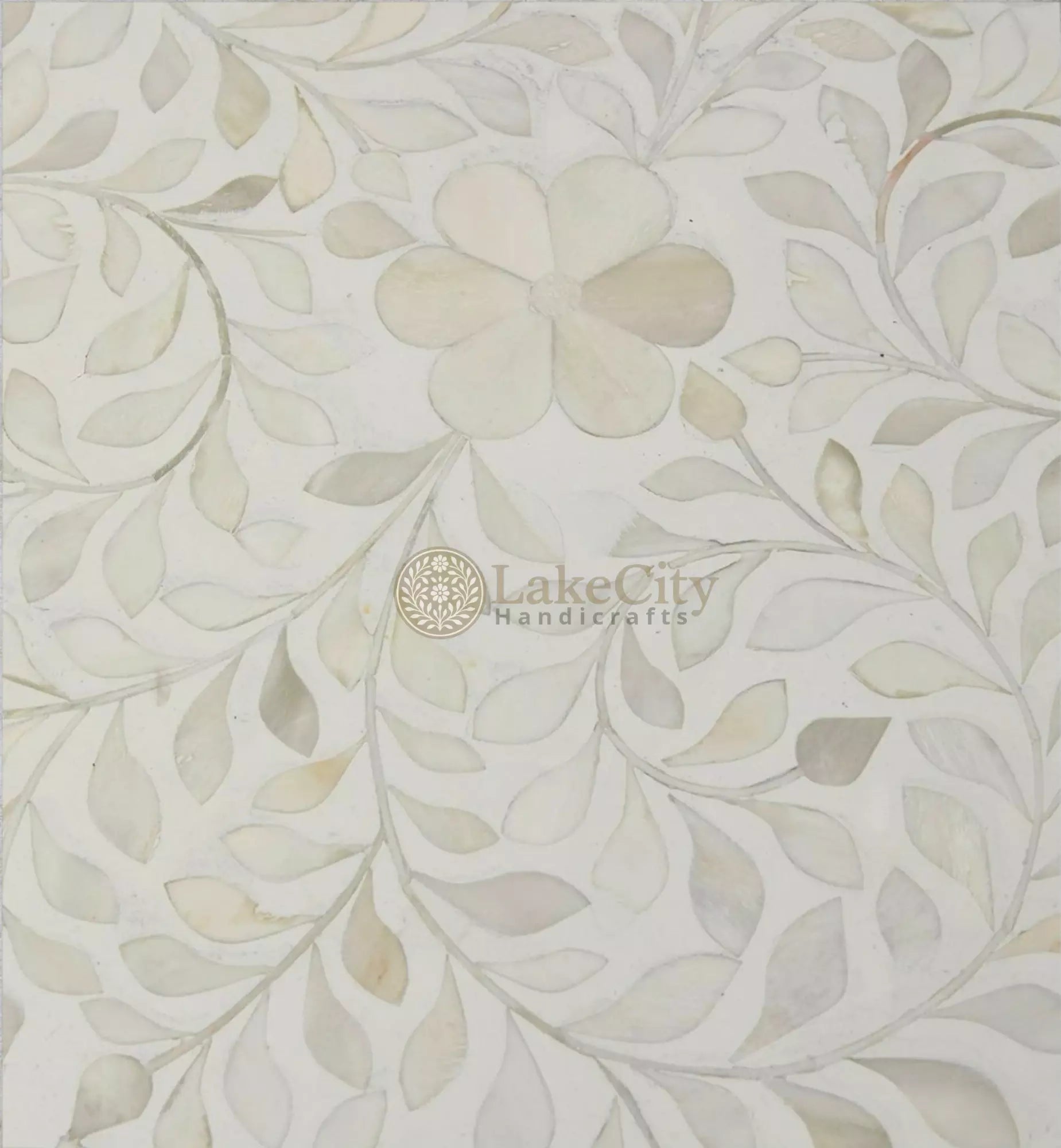 Bone Inlay Floral Design 3 Drawers Big Bedside Table | Bone Inlay Floral Design 3 Drawers Big Nightstand Table