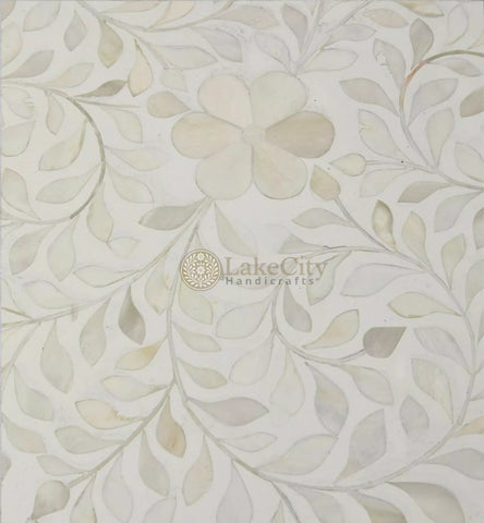 Bone Inlay Floral Design 3 Drawers Big Bedside Table | Bone Inlay Floral Design 3 Drawers Big Nightstand Table