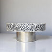 Bone Inlay Floral Design Coffee Table with Silver Base | Bone Inlay Centre Table