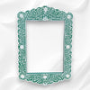 Bone Inlay Floral Scalloped Mirror Green 1