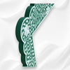 Bone Inlay Floral Scalloped Mirror Green 3