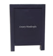 Bone Inlay Geometric Star 1 Drawer 2 Door Bedside Table Black back