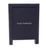 Bone Inlay Geometric Star 1 Drawer 2 Door Bedside Table Black back