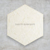 Bone Inlay Hexagonal Stripe Design Coffee Table White | Bone Inlay Hexagonal Stripe Design Center Table White