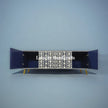 Bone Inlay Ikat Design 4 Doors Media Console Table Indigo Blue | Bone Inlay Ikat Design Entertainment Unit