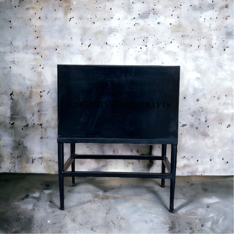 Full Bone 2 Drawer Bedside Black Ready to Ship