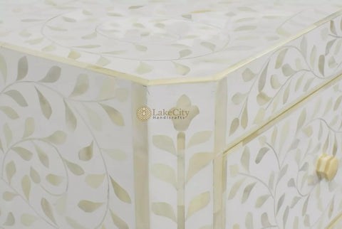 Bone Inlay Lexi Dresser White