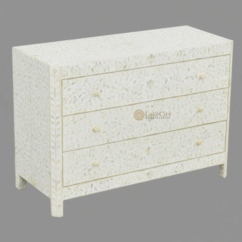 Bone Inlay Lexi Dresser White