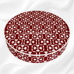 Bone Inlay Lotus Coffee Table Dark Red 1