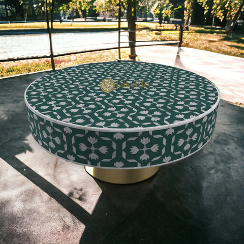 Bone Inlay Lotus Design Coffee Table | Bone Inlay Lotus Design Center Table