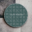 Bone Inlay Lotus Design Coffee Table Dark Green | Bone Inlay Lotus Design Center Table Dark Green